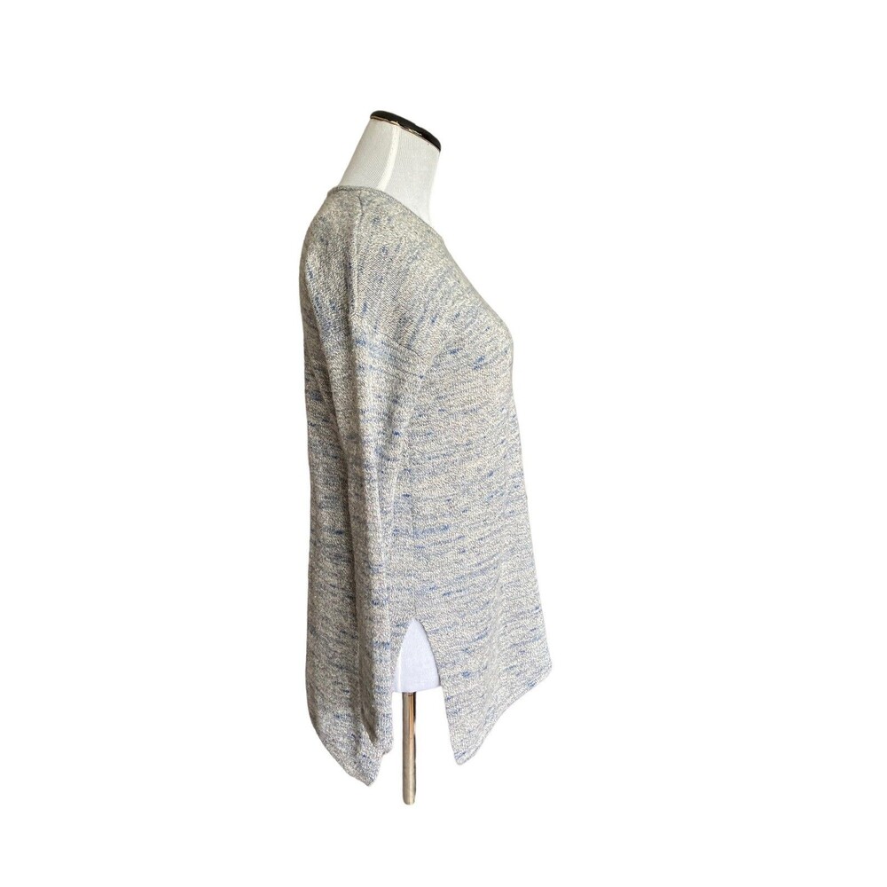 Womens Marled Asymmetrical Cashmere Blend Tunic Sweater Size XS Petite Luxury - Picture 4 of 12